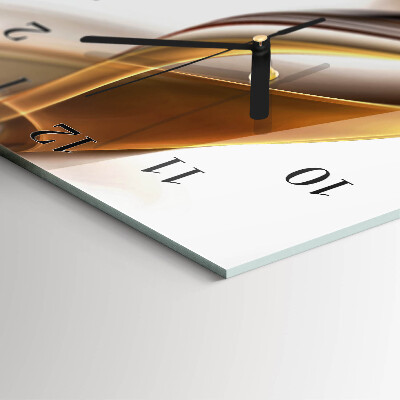 Horloge verticale en verre Abstraction