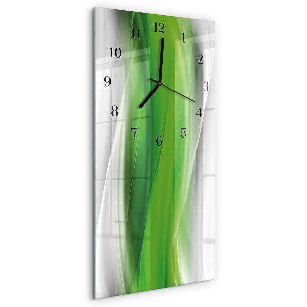 Horloge verticale en verre Abstraction