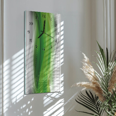 Horloge verticale en verre Abstraction