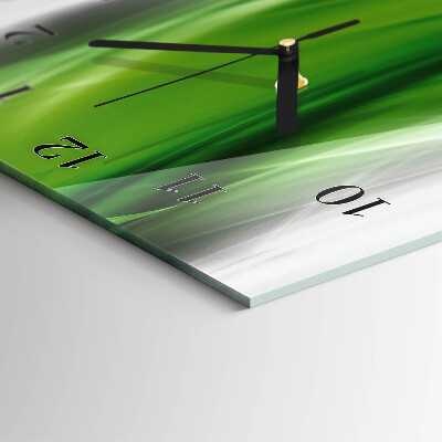 Horloge verticale en verre Abstraction