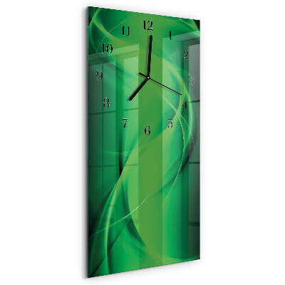 Horloge verticale en verre Abstraction