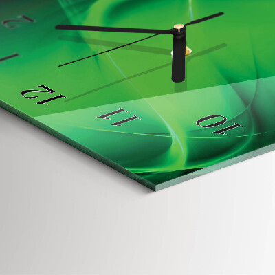 Horloge verticale en verre Abstraction
