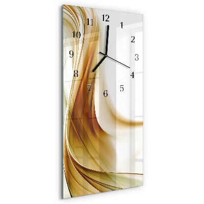 Horloge verticale en verre Abstraction