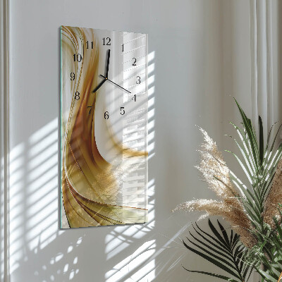 Horloge verticale en verre Abstraction