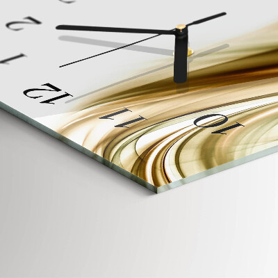 Horloge verticale en verre Abstraction