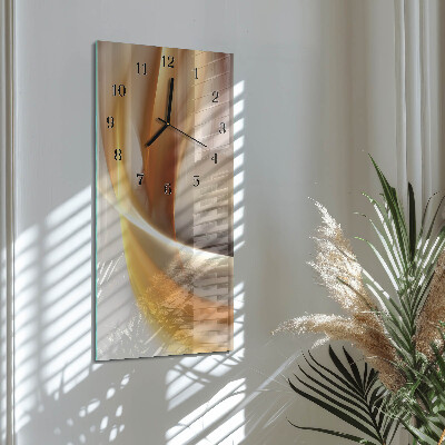 Horloge verticale en verre Abstraction