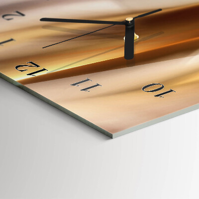 Horloge verticale en verre Abstraction