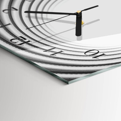 Horloge verticale en verre Vortex