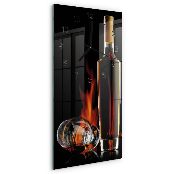 Horloge verticale en verre Alcool