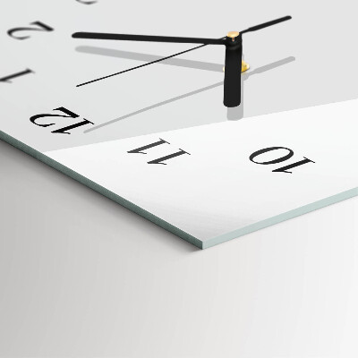 Horloge verticale en verre Courbe
