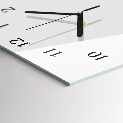 Horloge verticale en verre Café