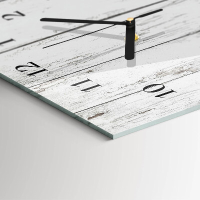 Horloge verticale en verre Bois