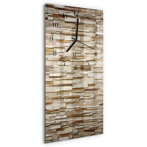 Horloge verticale en verre Mâchefer
