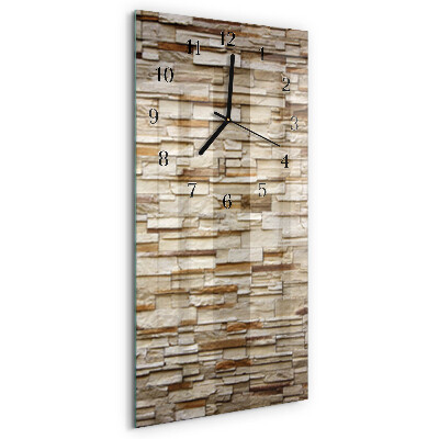 Horloge verticale en verre Mâchefer