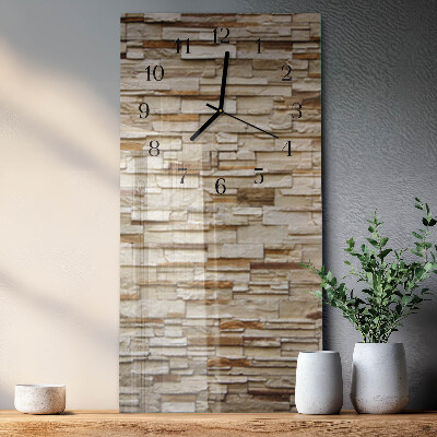 Horloge verticale en verre Mâchefer