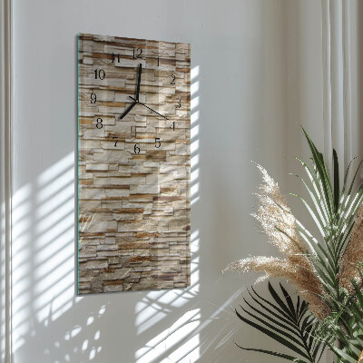 Horloge verticale en verre Mâchefer