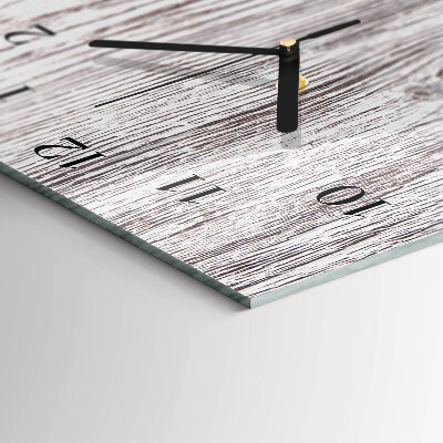 Horloge verticale en verre Sans