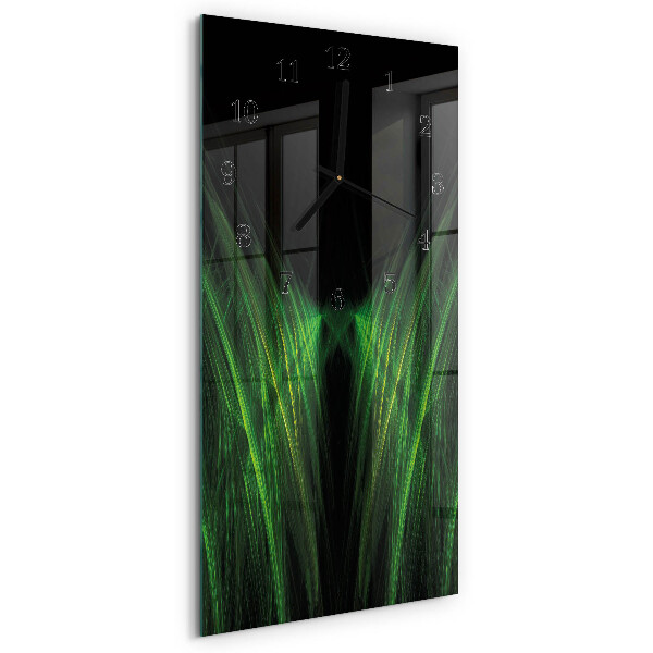 Horloge verticale en verre Loin