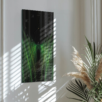 Horloge verticale en verre Loin