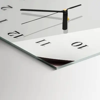 Horloge verticale en verre Abstraction