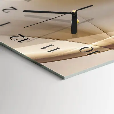Horloge verticale en verre Abstraction
