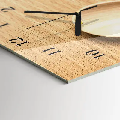 Horloge verticale en verre Cuillères