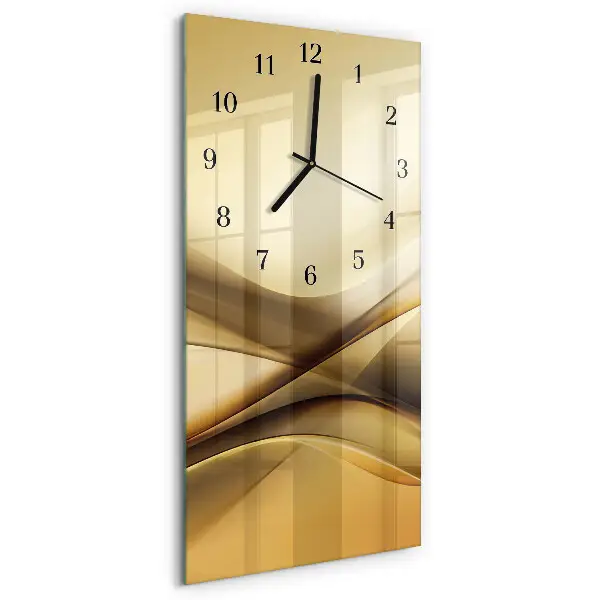 Horloge verticale en verre Abstraction