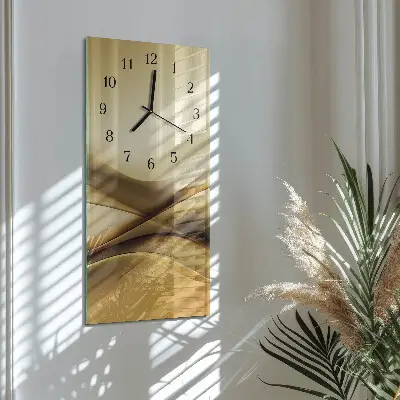 Horloge verticale en verre Abstraction