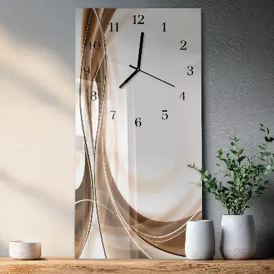 Horloge verticale en verre Modèle