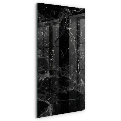 Horloge verticale en verre Graphite