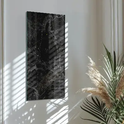 Horloge verticale en verre Graphite