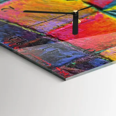 Horloge verticale en verre Morceau