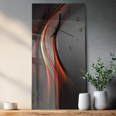 Horloge verticale en verre Modèle