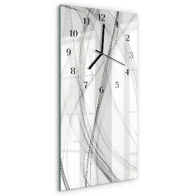 Horloge verticale en verre Rideau