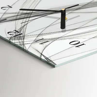 Horloge verticale en verre Rideau