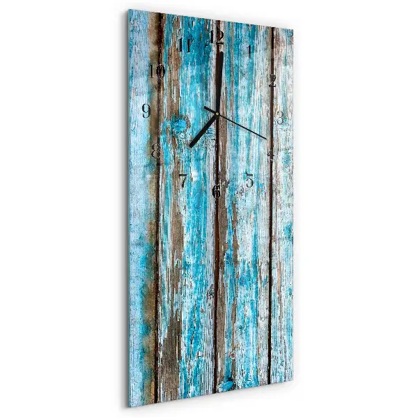 Horloge verticale en verre Bois