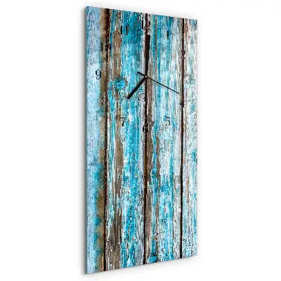 Horloge verticale en verre Bois