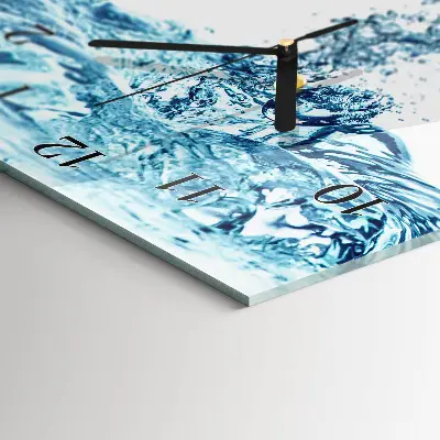 Horloge verticale en verre Eau de pomme