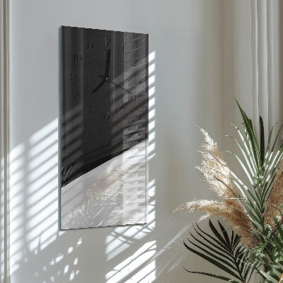 Horloge verticale en verre Contraste
