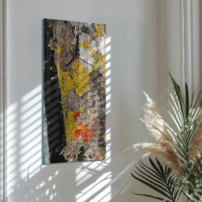 Horloge verticale en verre Surface fissurée