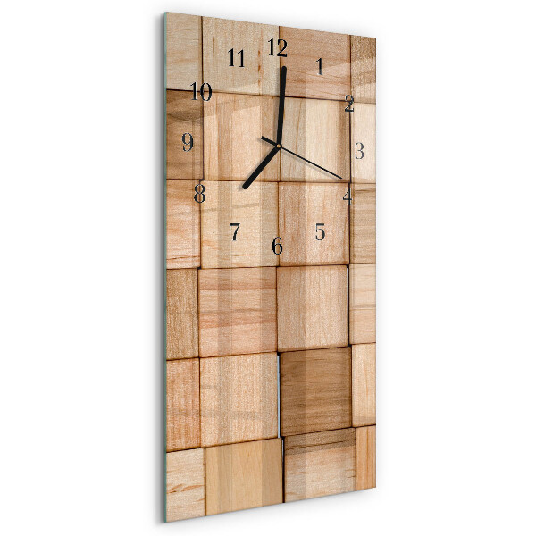 Horloge verticale en verre Blocs de jeu