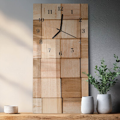 Horloge verticale en verre Blocs de jeu
