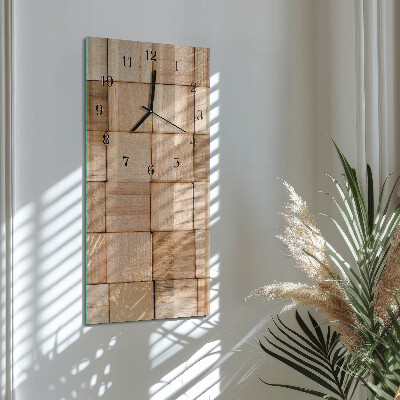 Horloge verticale en verre Blocs de jeu