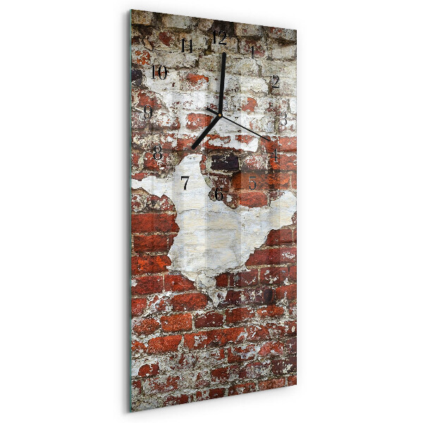 Horloge verticale en verre Mur