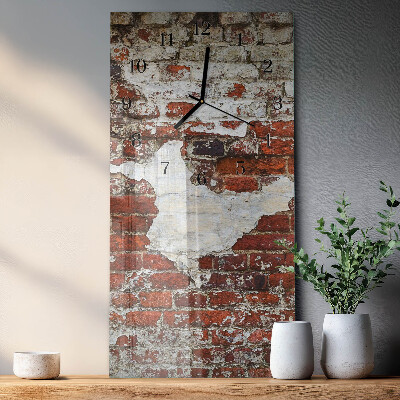 Horloge verticale en verre Mur