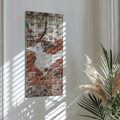 Horloge verticale en verre Mur