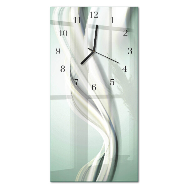 Horloge verticale en verre Art abstrait