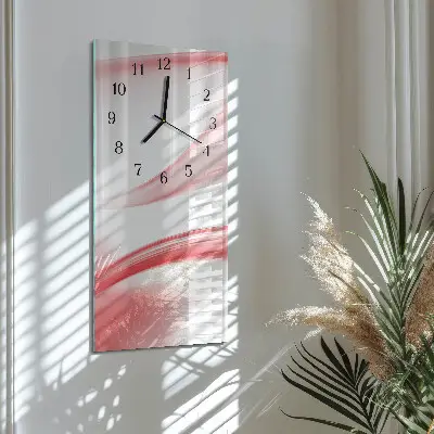 Horloge verticale en verre Art abstrait