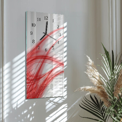 Horloge verticale en verre Art abstrait