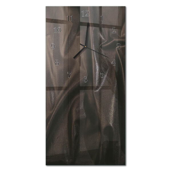 Horloge verticale en verre Lignes abstraites